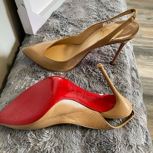 Christian Louboutin Nude Corneille Slingback